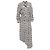 Vestido midi impreso asimétrico Iro Jensen en viscosa blanca