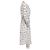 Vestido midi impreso asimétrico Iro Jensen en viscosa blanca - vista 3
