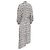Vestido midi impreso asimétrico Iro Jensen en viscosa blanca - vista 4