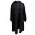 Cappotto con cappuccio e zip Sandro in lana nera Nero