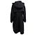 Cappotto con cappuccio e zip Sandro in lana nera Nero - vista 3