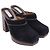 Mules plataforma Clog See by Chloé em camurça preta - vista 3