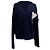 Ami De Coeur Cardigan in Navy Blue Wool
