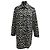 Apc Abrigo de Lana Gris con Estampado de Leopardo A.P.C. Poupee