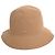 Loro Piana Bucket Hat aus brauner Wolle Rot
