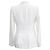 Blazer de un solo botón en viscosa blanca Alexander McQueen Blanco Crudo - vista 3