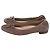 Ballerine Bria in velluto a coste marrone di Stuart Weitzman Rosso - vista 4