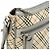 Burberry Schultertasche aus Nova Check Canvas mit metallischem Leder Schwarz Silber Beige Bordeaux - Ansicht 7