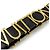 Chaveiro de couro com alça e lettering Louis Vuitton Preto - vista 4