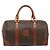 Céline Celine Vintage Duffle Canvas and Leather Marrone