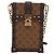 Louis Vuitton Vertikale Trunk Pochette aus Monogramm-Canvas Reverse Braun