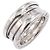 Bulgari Anello Bvlgari B-zero1 3 bande in oro bianco Argento