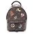 Zaino/borsa Louis Vuitton Palm Springs Mini Monogram Love Lock Marrone Multicolore