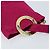 Pochette Circolare CÉLINE in Tela Rosa Oro Auth LNZ130 D'oro - vista 6