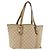 GUCCI GG Canvas Tote Bag Beige Gold 137396 Auth BA11082