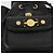 Zaino in pelle nero e oro Gianni Versace Auth BA10433 D'oro - vista 24