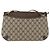 Borsa a Spalla Gucci GG Supreme Web Sherry Line PVC Beige 904 02 026 Auth 172873 - vista 3