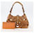 PRADA Borsa a Spalla con Borchie in Pelle Plastica Marrone Argento Auth 172906SAV - vista 12