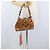 PRADA Borsa a Spalla con Borchie in Pelle Plastica Marrone Argento Auth 172906SAV - vista 23