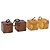 LOUIS VUITTON Clip per Capelli Cube in Plastica Marrone LV Auth BA11080