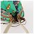 Borsa a Spalla LOEWE in Tela Verde Oro Auth BA10740 D'oro - vista 6