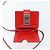 Borsa a Spalla Gancini in Pelle Rossa e Argento di Salvatore Ferragamo Auth BA10529 Rosso - vista 10