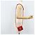 Borsa a Spalla Gancini in Pelle Rossa e Argento di Salvatore Ferragamo Auth BA10529 Rosso - vista 23