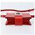Borsa a Spalla Gancini in Pelle Rossa e Argento di Salvatore Ferragamo Auth BA10529 Rosso - vista 5