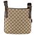 Borsa a Spalla GG Canvas Gucci Beige Argento 122793 Auth ep13100 - vista 3