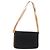 Céline CELINE C Macadam Canvas Schultertasche aus Wildleder Schwarz Silber Authentisch ki6507