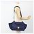 Céline Borsa a mano Trapeze CELINE in pelle scamosciata 2 in 1 blu oro Auth ka2823 D'oro - vista 22