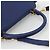 Céline Borsa a mano Trapeze CELINE in pelle scamosciata 2 in 1 blu oro Auth ka2823 D'oro - vista 7