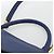 Céline Borsa a mano Trapeze CELINE in pelle scamosciata 2 in 1 blu oro Auth ka2823 D'oro - vista 8