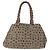 Borsa Tote Salvatore Ferragamo in tela beige oro Auth BA10067 - vista 13