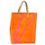 LOUIS VUITTON Sac Reade MM Monogram Vernis Fluo Orange Rose M91902 Auth LNZ356 - vue 13