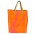 LOUIS VUITTON Sac Reade MM Monogram Vernis Fluo Orange Rose M91902 Auth LNZ356 - vue 2