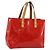 LOUIS VUITTON Monogram Vernis Reade PM Borsa a Mano Rossa M91088 LV Auth LNZ297 Rosso