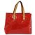 LOUIS VUITTON Monogram Vernis Reade PM Borsa a Mano Rossa M91088 LV Auth LNZ297 Rosso - vista 13