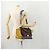 Céline Borsa a mano Trapeze CELINE in pelle scamosciata 2 in 1 grigia oro Auth ep13043 Marrone D'oro - vista 24