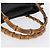 Bamboo Bolsa de Mão em Bambu GUCCI Camurça Preta Dourada 002 1096 0260 Auth 172841 Preto Dourado - vista 7