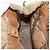 Borsa Tote Prada in nylon beige e oro Auth bs32789 D'oro - vista 20