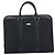 Borsa da lavoro Burberry Black Label in nylon nero e argento Auth ka2647 - vista 13