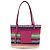 LOEWE Anagramm Tote Bag Raffia Leder Rosa Mehrfarbig Auth LNZ404SAM Pink Mehrfarben - Ansicht 13