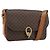 Céline Borsa a Spalla in Tela Macadam CELINE in Pelle PVC Marrone Oro Auth LNZ086 D'oro