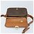 Céline Borsa a Spalla in Tela Macadam CELINE in Pelle PVC Marrone Oro Auth LNZ086 D'oro - vista 10