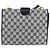 Gucci Borsa a Spalla GG Supreme in PVC Navy Gold Auth ep13495 D'oro Blu navy - vista 3