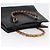 Borsa Tote in Pelle Gucci Bamboo Nera Oro 002 0260 Auth ep13352 Nero D'oro - vista 6