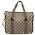 Gucci Borsa GG Supreme Web Sherry Line PVC 2 vie Beige Oro 41 02 039 Auth 173119 D'oro - vista 2