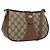 Borsa Gucci Web Sherry Line GG Supreme in PVC Beige Oro 66 02 024 Auth ki6488 D'oro