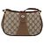 Borsa Gucci Web Sherry Line GG Supreme in PVC Beige Oro 66 02 024 Auth ki6488 D'oro - vista 2